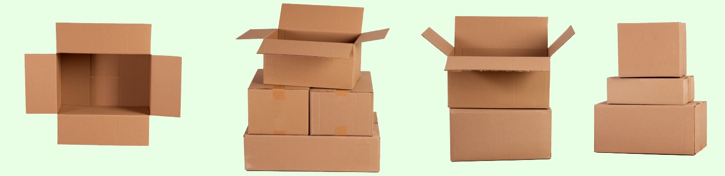 Standard cardboard boxes