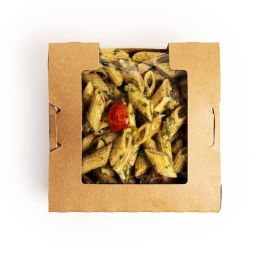 Impressionisme ingewikkeld leugenaar Composteerbare kartonnen saladeboxen met cellulose venster | biopack