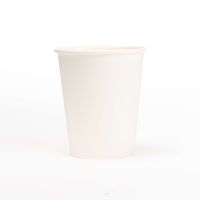 White cardboard drinking cups with PE coating - 8 oz