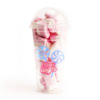 Dessert bekers - shakers in rPET met jouw logo in 2 kleuren - 20 oz