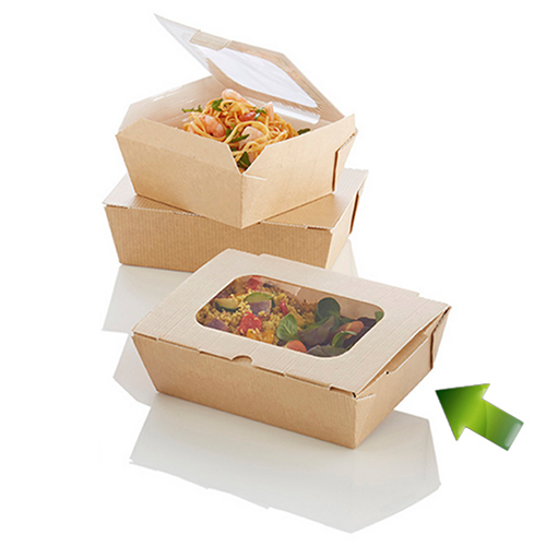 esthetisch behang droom Kartonnen food to go verpakkingen | biopack