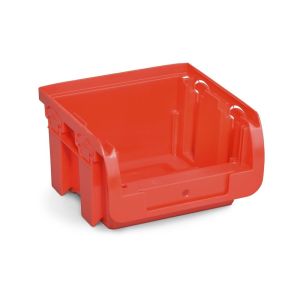 Red plastic storage bins - 2,3 L