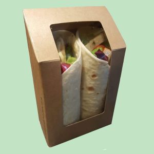 Compostable cardboard wrap box
