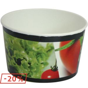 Kartonnen salade bowls met PE coating - salade print