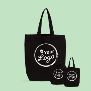 Black canvas bags with your print - Tote bag
