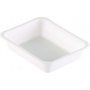 White PP menu trays - meal containers