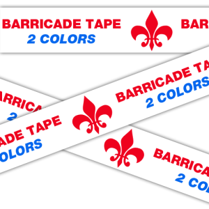 Afzetlinten met jouw logo in 2 kleuren