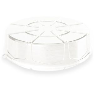 Transparent rPET lid for seafood trays in sugarcane SRPFM0474