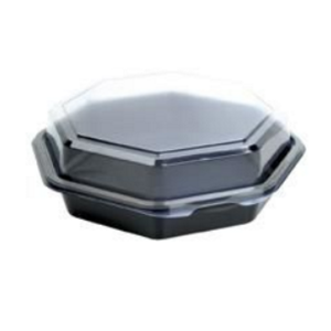 PS black containers with clear lid included - Octaview