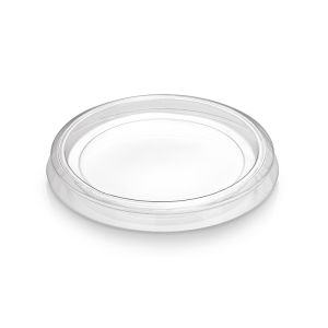 Lids anti-fog for compostable PLA sauce cups
