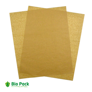 Greaseproof paper sheets - brown without print
