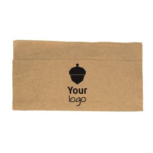Natural Novafold dispenser napkins with your logo in 1 colour - M - low model