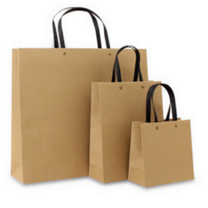 Recycled brown paper bags