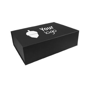 Black magnetic boxes with your print