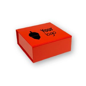 Boîtes aimantées rouges avec votre impression