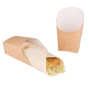 Sandwich packaging in brown kraft