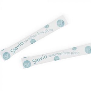 Stevia natural sweetener in compostable wrap