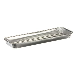 Aluminium trays with rolled edge