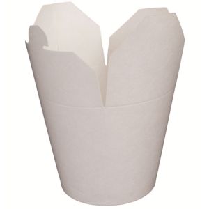 Effen witte take-away containers - L