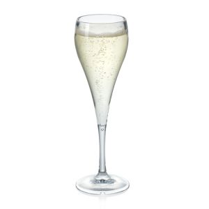 Herbruikbaar luxe Cup Concept champagne glas 10cl - glashelder