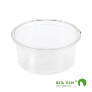 Compostable PLA sauce pots and insert cups