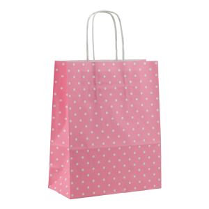 Kraft paper carrier bags with twisted handles