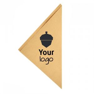 Kraft puntzakken in vetvrij papier met jouw logo in 1, 2 of 3 kleuren