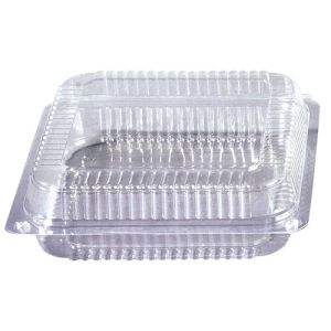 rPET bakery boxes with hinged lid