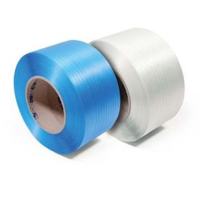 Blue polypropylene strapping