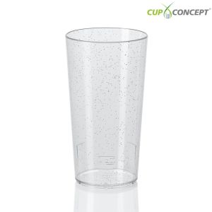 Herbruikbare drinkbekers 30cl - Cup Concept Glitter Design Cup