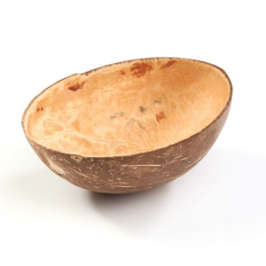 Oval coconut bowl