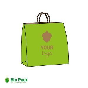 Brown paper carrier bags with your print