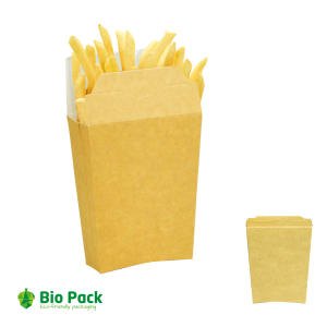 Brown paper take away snackfood packaging