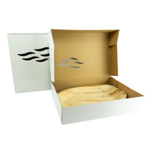 White catering boxes - wave - M