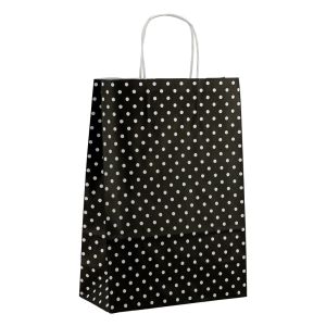 Kraft paper carrier bags with twisted handles