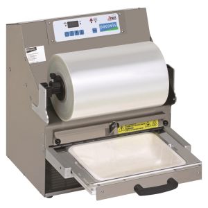 Semi-automatic topsealing machine TSS105-R for gastro mealbox in biolaminated sugar cane