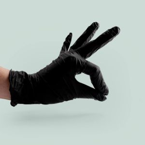 Zwarte nitril handschoenen