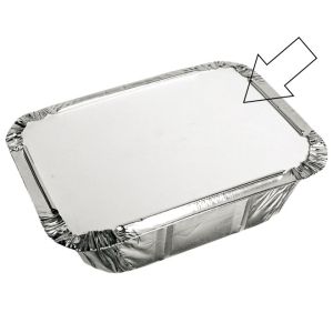 Cardboard lids for aluminium trays
