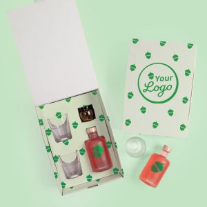 Luxe stevige geschenkdoos met jouw logo inclusief bedrukte inlay(s)