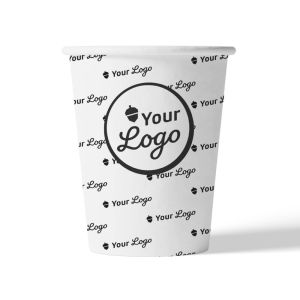 Composteerbare drinkbekers met bio-plastic PLA coating met jouw logo - 12 oz