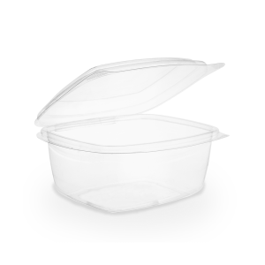 PLA hinged lid container 16 Oz - 480cc