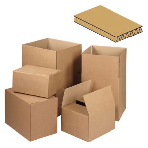 Single wall cardboard boxes 35 x 25 x 15cm