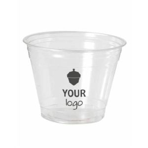 Milkshake bekers - shakers in rPET met jouw logo in 1 kleur - 9 oz