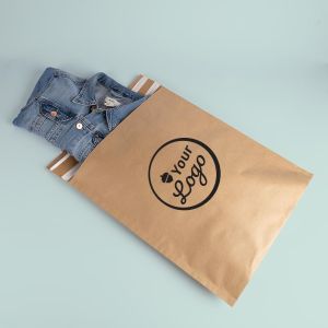 Brown paper shipping & return bags with your print