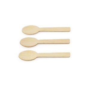 Natural mini bamboo spoon