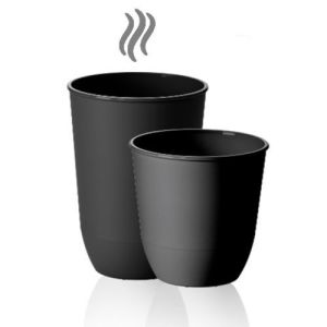 Herbruikbare drinkbekers voor warme dranken 20cl - Cup Concept Hot To Go - Zwart
