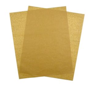Greaseproof paper sheets - brown without print