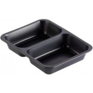 Black PP menu trays - meal containers