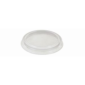 Transparant antifog rPET lids for ice cream cups Ø 75 mm