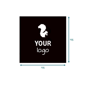 Black Point 2 Point napkins with your logo in 1 colour - S